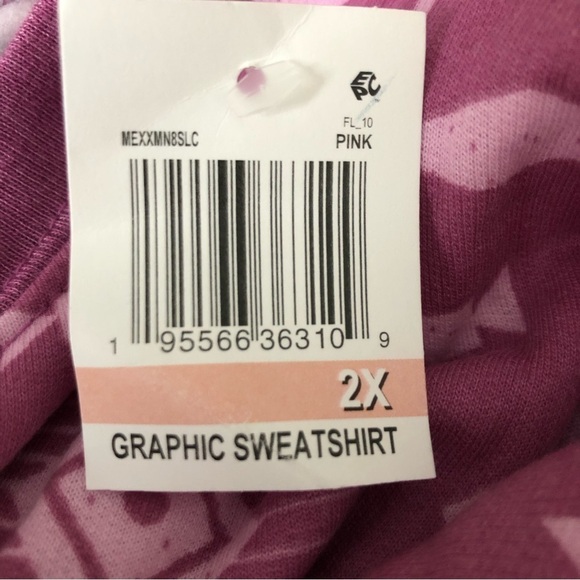 Mighty Fine Graphic Sweatshirt Purple Size 3X - Picture 3 of 7